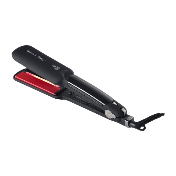 مكواة فرد شعر شيري اند بيري انفرارد ستيم ستريتنر، استخدام جاف ومبلل، 150 درجة ل 235 درجة - اسود - الصورة 4