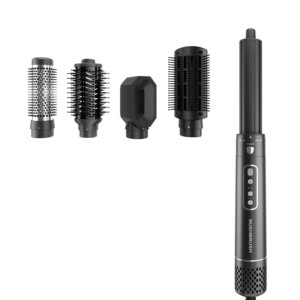 مجموعة اير رابر راش براش، 4 مستويات حرارة - اسود