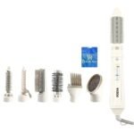 مصفف شعر روزيا 7 في 1، 450-550 درجة مئوية، ابيض - HC-8110 مع حقيبة هدية