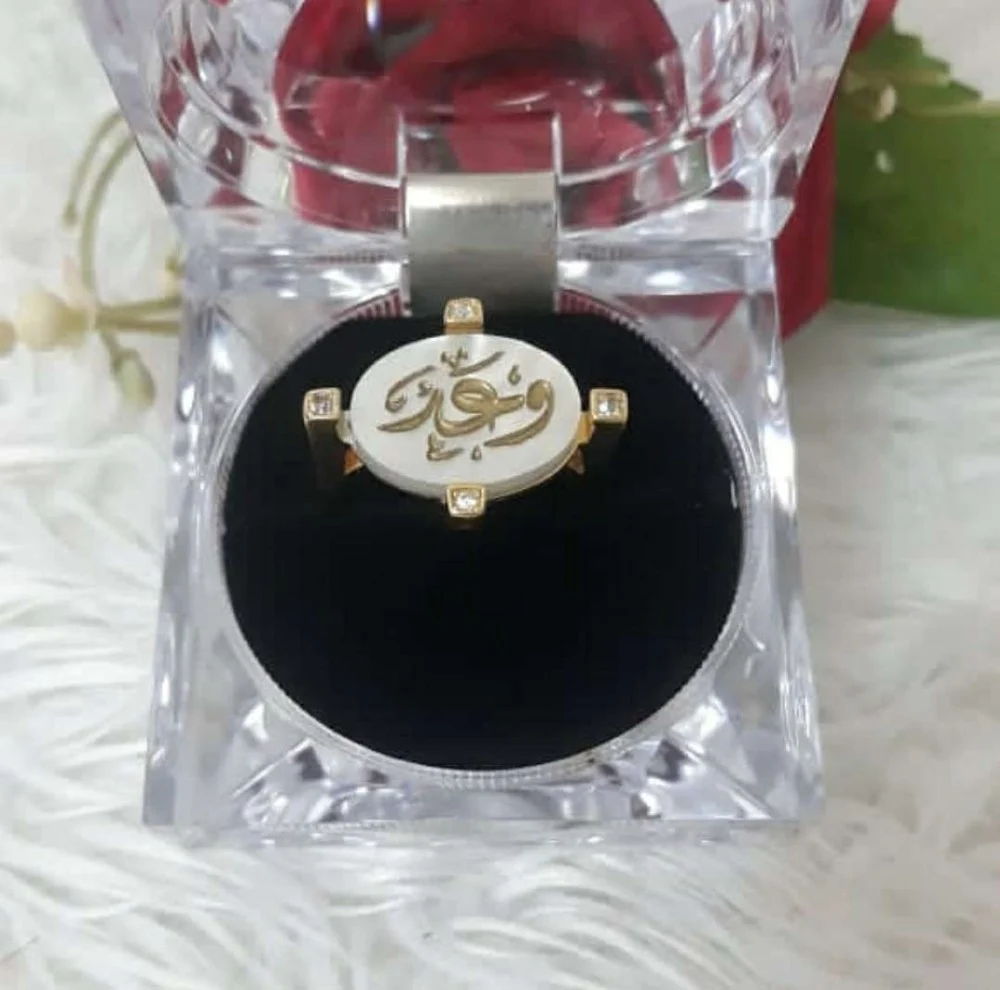 خاتم فضه نسائي - الصورة 2