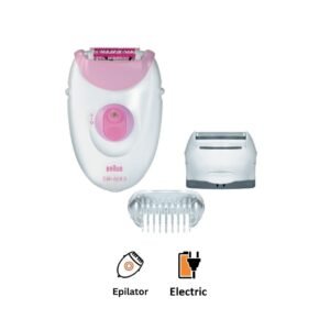 ماكينة ازالة الشعر سيلك ابيل 3 براون، ابيض/بينك - SE3270