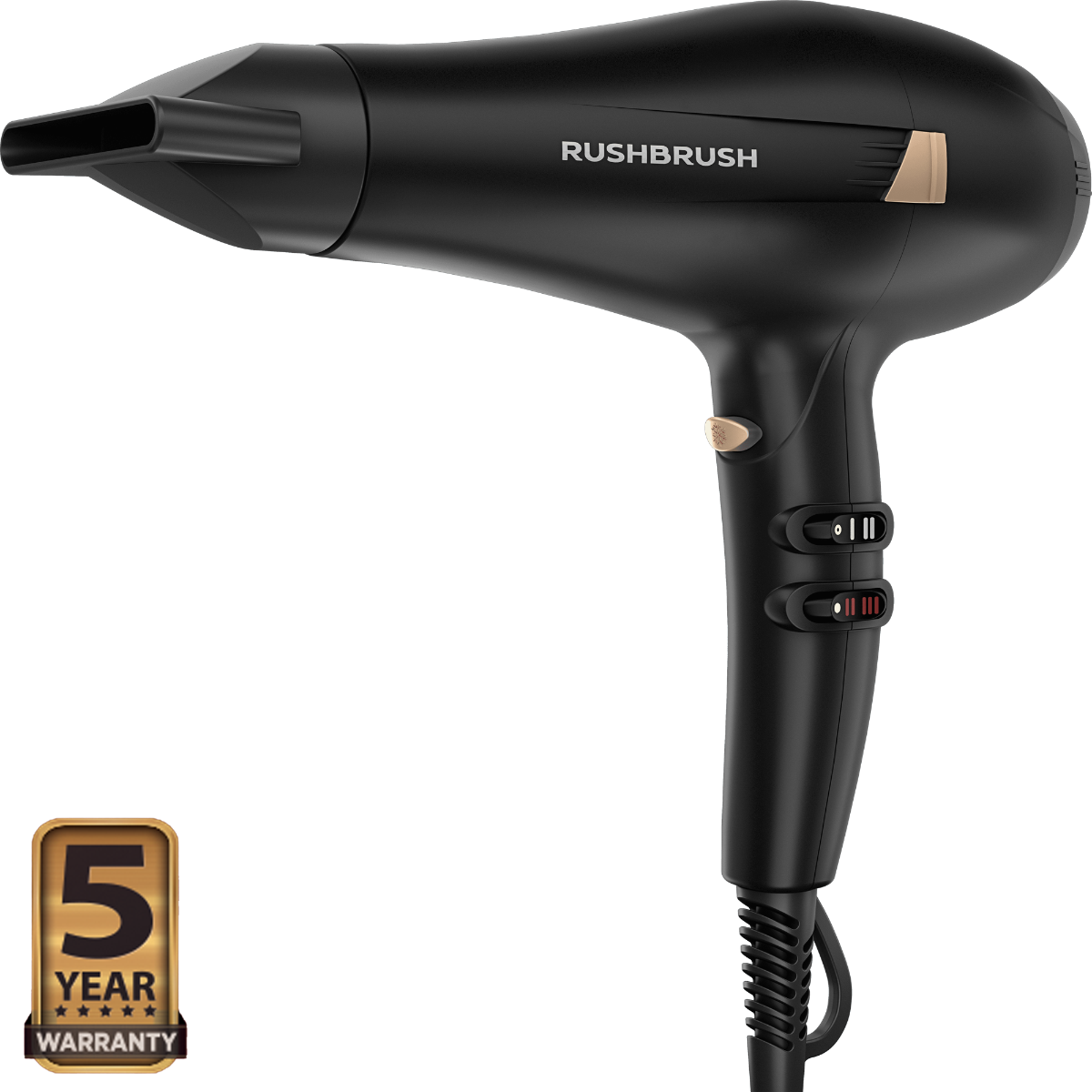 مجفف الشعر راش براش، 2300 وات، اسود - RB-D3PRO - الصورة 5