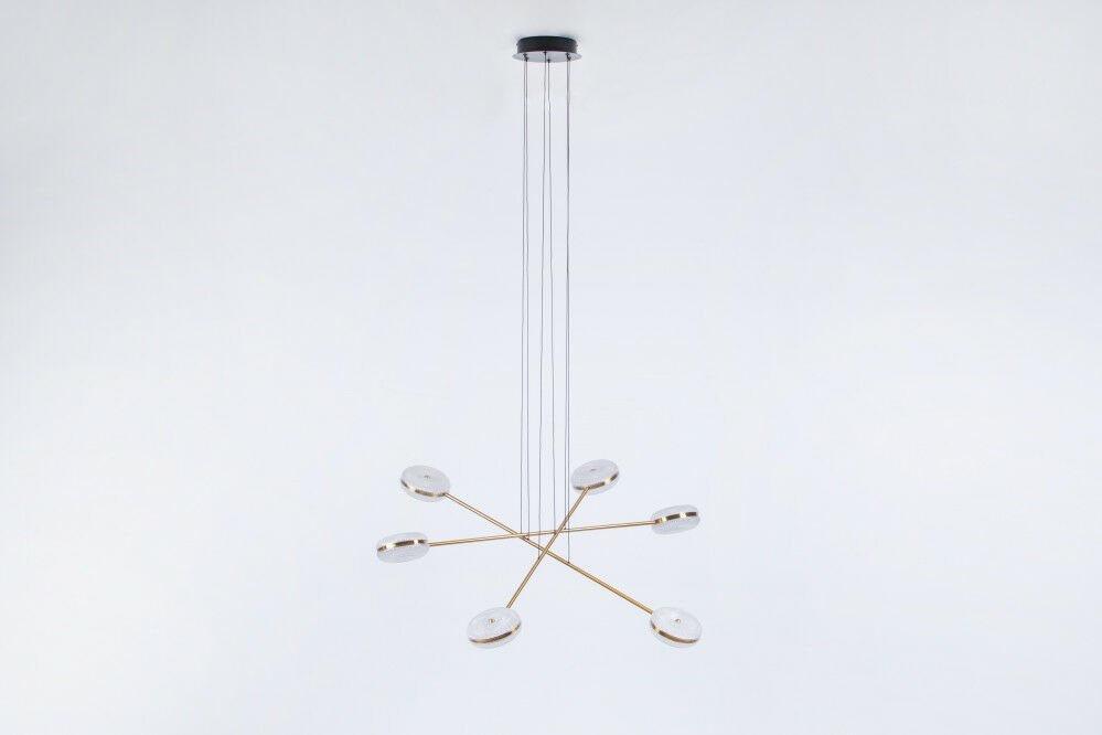 ثريا مودرن معلقة 6 لمبات ذهبي - الصورة 5