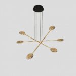 ثريا مودرن معلقة 6 لمبات ذهبي