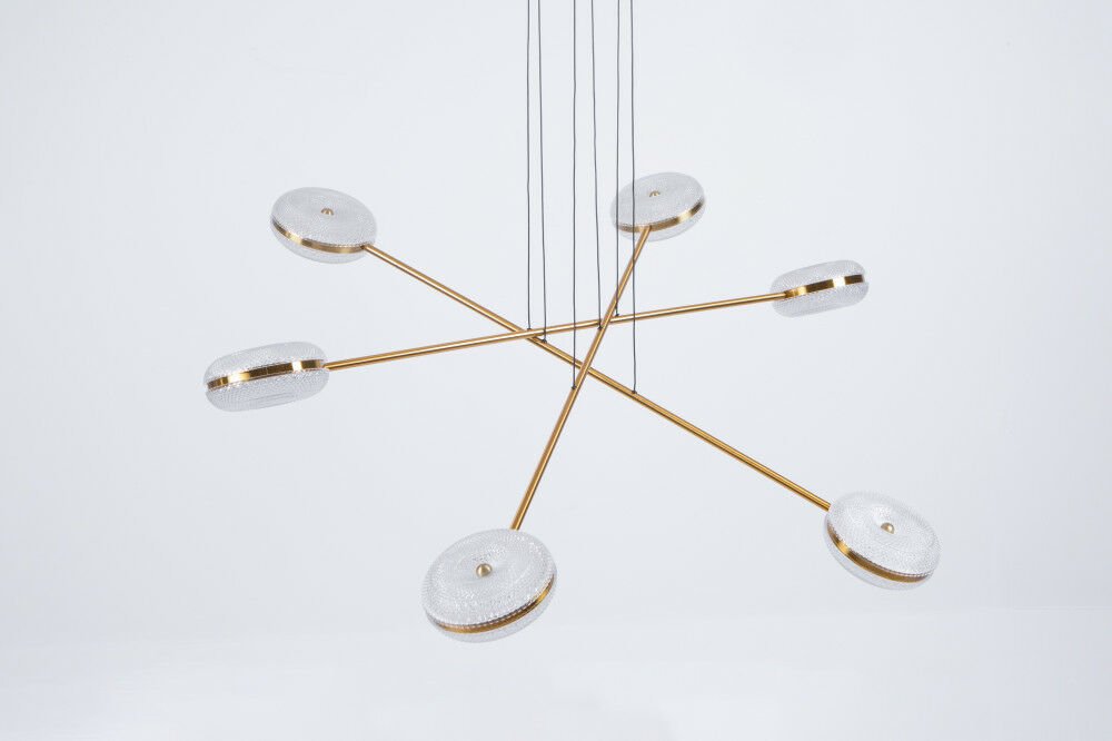 ثريا مودرن معلقة 6 لمبات ذهبي - الصورة 2