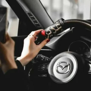 مسكة دركسون جلد اسود حسب الطلب