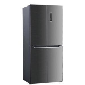 ثلاجة جي في سي برو دولابي 4 ابواب اسود سيلفر 18 قدم